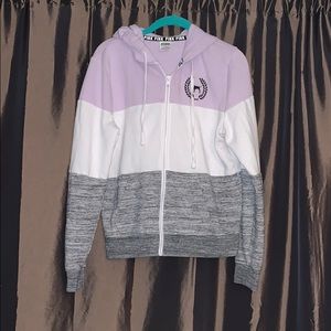 Pink brand zip up hoodie, sz Med